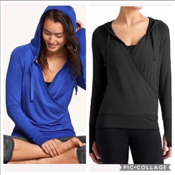 Athleta Burgundy Fitted Wrap Hoodie - Picture 16 of 16